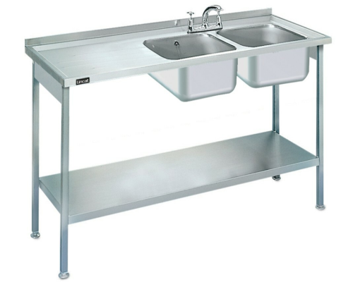 Lincat Built-in Sink Unit - Double Sink - Left Hand Drainer - W 1500 mm - L884 L/H